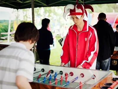 Mistrzostwa w piłkarzyki na 3 stołach - Park Atrakcji Mega Piłkarski - Dmuchańce Wynajem