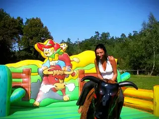 Symulator byk rodeo western - Dmuchańce Wynajem