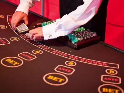 Zabawa w pokera z obsługą krupiera - Park Atrakcji Las Vegas - Dmuchańce Wynajem